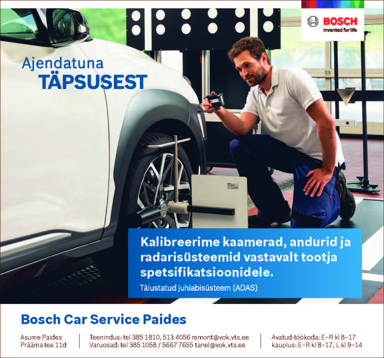ADAS kalibreerimine